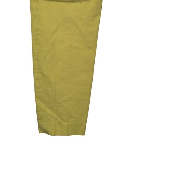 Talbots Women Pants Chatham Ankle Side Zip Stretch Back Pockets Yellow 2Petites - Picture 7 of 10